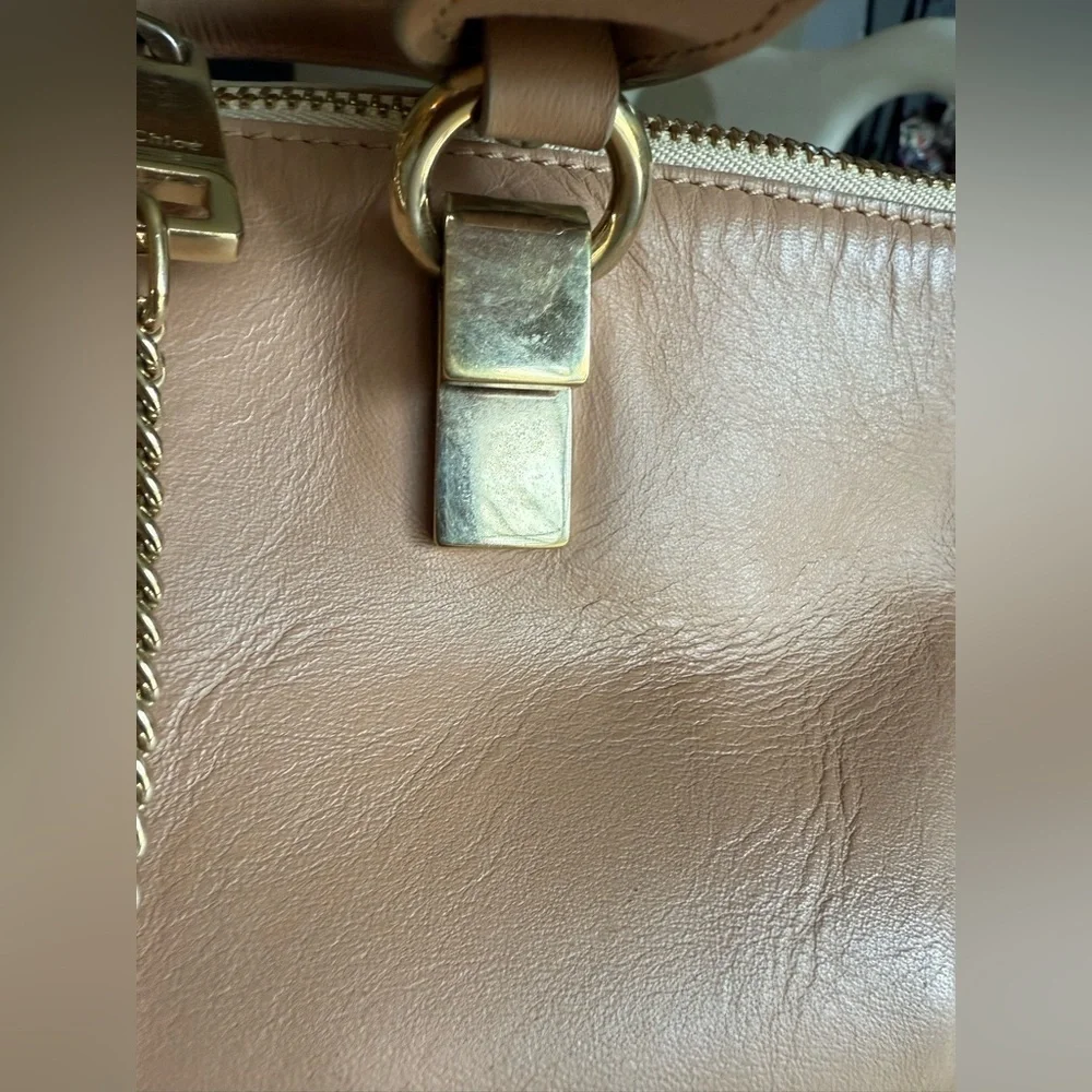 Authentic Chloe Baylee two tone medium shoulder/crossbody purse w/ Chloe wallet